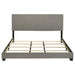 Dorian Fabric Upholstered Eastern King Panel Bed Taupe