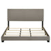 Dorian Fabric Upholstered California King Panel Bed Taupe
