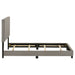 Dorian Fabric Upholstered Twin Panel Bed Taupe