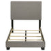 Dorian Fabric Upholstered Twin Panel Bed Taupe