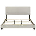 Dorian Fabric Upholstered Eastern King Panel Bed Cream