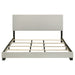 Dorian Fabric Upholstered California King Panel Bed Cream
