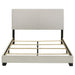 Dorian Fabric Upholstered Queen Panel Bed Cream