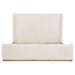 Nala Eastern King Bouclé Upholstered Platform Bed Cream