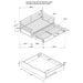 Sorrento 2-drawer Twin XL Daybed with Extension Trundle Grey