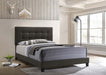 Mapes Upholstered Full Panel Bed Charcoal