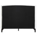 Mosby Upholstered Eastern King Wingback Bed Snow