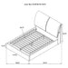 Gwendoline Upholstered Queen Panel Bed White