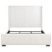 Natasha 65-inch Upholstered Eastern King Wingback Bed Cream