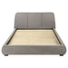 Mokena 46-inch Upholstered Eastern King Platform Bed Taupe