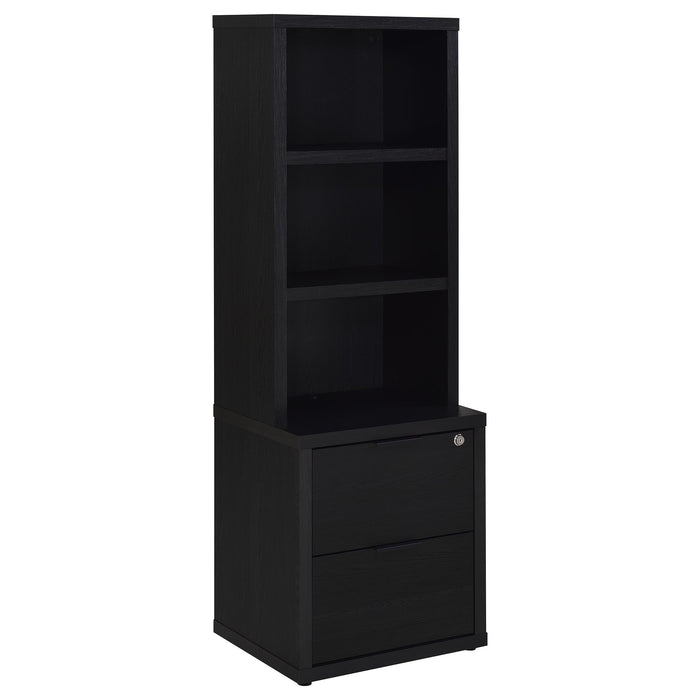 Westpark 3-piece Queen Bedroom Set Bookcase Headboard Black