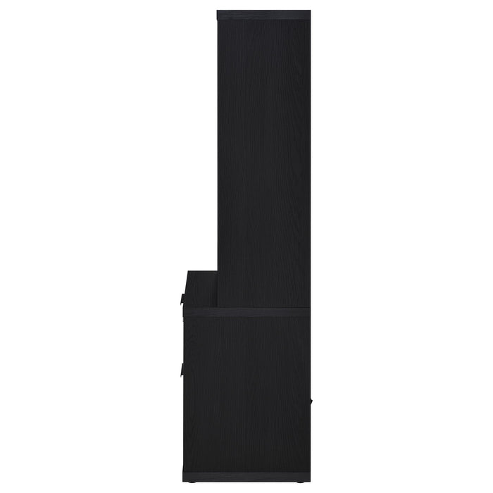 Westpark 3-piece Queen Bedroom Set Bookcase Headboard Black
