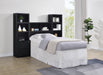 Westpark 3-piece Twin Bedroom Set Bookcase Headboard Black