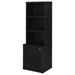 Westpark 3-piece Twin Bedroom Set Bookcase Headboard Black