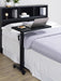 Westpark Height Adjustable Mobile Bedroom C-Table Black