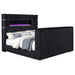 Tisdall California King Flame Visualizer TV Bed Black