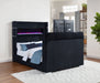 Tisdall Queen Flame Visualizer Wingback TV Bed Black