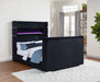 Tisdall Queen Flame Visualizer Wingback TV Bed Black