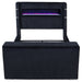 Tisdall Queen Flame Visualizer Wingback TV Bed Black