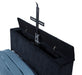 Tisdall Queen Flame Visualizer Wingback TV Bed Black