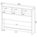 Westpark 3-piece Queen Bedroom Set Bookcase Headboard Pine