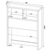 Westpark 3-piece Twin Bedroom Set Bookcase Headboard Pine
