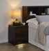 Westpark 2-drawer Nightstand LED Lights and USB Dark Pine