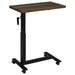 Westpark Height Adjustable Mobile Bedroom C-Table Dark Pine