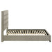 Medley Genuine Leather Queen Panel Platform Bed Tan