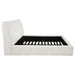 Nollet 48-inch Upholstered Eastern King Platform Bed Cream
