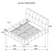 Nollet 48-inch Upholstered California King Platform Bed Cream