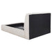 Nollet 48-inch Upholstered Queen Panel Platform Bed Cream