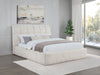 Nollet 48-inch Upholstered Queen Panel Platform Bed Cream