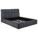 Nollet 48-inch Upholstered Eastern King Platform Bed Grey