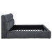 Nollet 48-inch Upholstered California King Platform Bed Grey