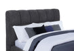 Nollet 48-inch Upholstered Queen Panel Platform Bed Grey