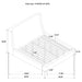 Rennes Upholstered Eastern King Wingback Platform Bed Grey