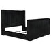 Centergrove Upholstered California King Wingback TV Bed Black