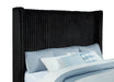 Centergrove Upholstered California King Wingback TV Bed Black