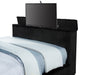 Centergrove Upholstered California King Wingback TV Bed Black