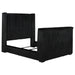 Centergrove Upholstered Queen Wingback TV Bed Black