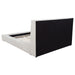 Dreux Upholstered Eastern King Panel Platform Bed Cream