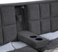 Dreux Upholstered Eastern King Panel Platform Bed Grey