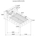 Dreux Upholstered Queen Panel Platform Bed Grey