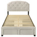 Marianna 4-drawer Upholstered Full Storage Bed Cream