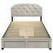 Marianna 4-drawer Upholstered Queen Storage Bed Cream