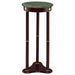 Edie Round Marble Top Plant Stand Merlot
