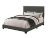 Boyd Upholstered Eastern King Panel Bed Charcoal