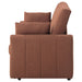 Portland Boucle Upholstered Sleeper Sofa Bed Copper