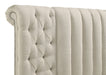 Sonya Upholstered Eastern King Round Storage Bed Ivory